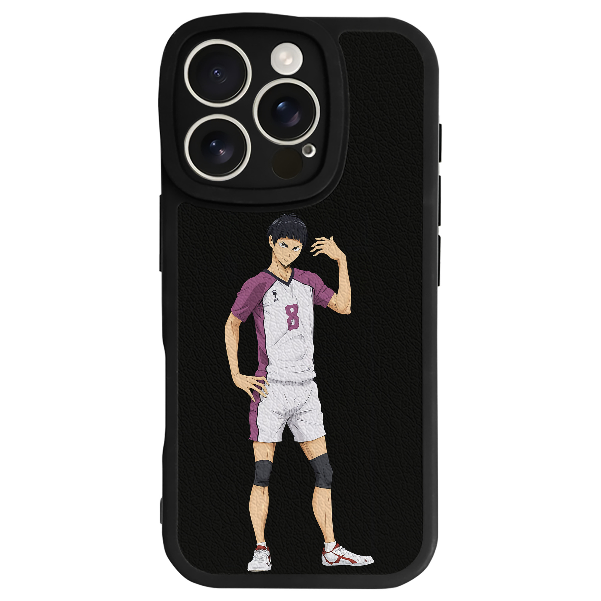 （画像用） ハイキュー!! Haikyu!! 【iPhone 16シリーズ対応】シリコンスマホケース（レザー調） 材質：シリコン